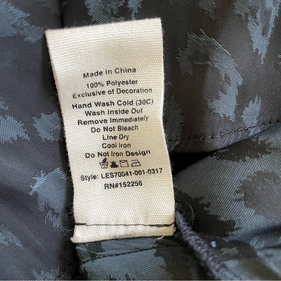 Avec Les Filles Leopard Print Blue & Black Long Sleeve Mini Dress Size XS - Picture 3 of 11